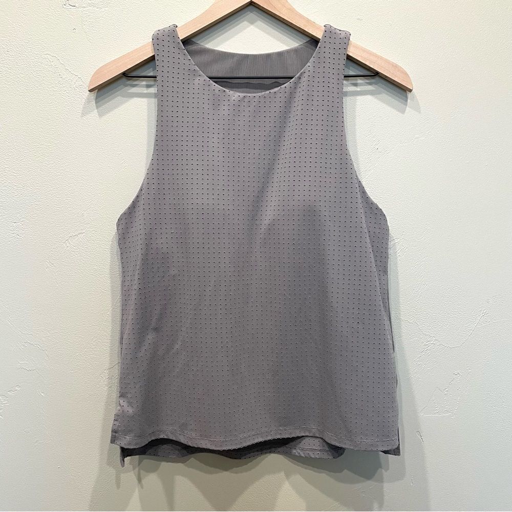 Fabletics Gray Performance Sleeveless Tank Top - Size: XS